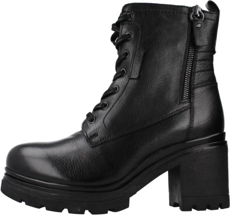 Carmela Stijlvolle Lace-up Laarzen Black Dames