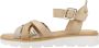 Carmela Stijlvolle Platte Sandalen Beige Dames - Thumbnail 2