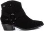 Carmela Western Style Cowboy Boots Black Dames - Thumbnail 1