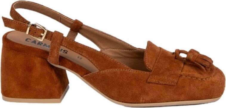 Carmens Chanel Zoe Suède Loafers Brown Dames