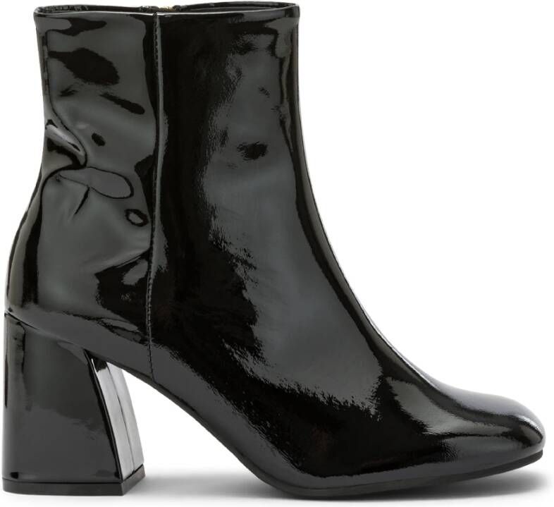 Carmens Flared Block Heel Enkellaars Black Dames