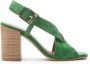 Carmens High Heel Sandals Groen Dames - Thumbnail 1