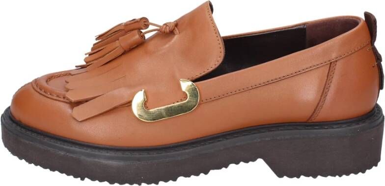 Carmens Leren Loafers voor Vrouwen Brown Dames