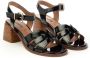 Carmens Raw Sandalo Hoge Hak Sandalen Black Dames - Thumbnail 1