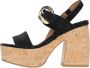 Carmens Sandalen Zwart Black Dames - Thumbnail 1