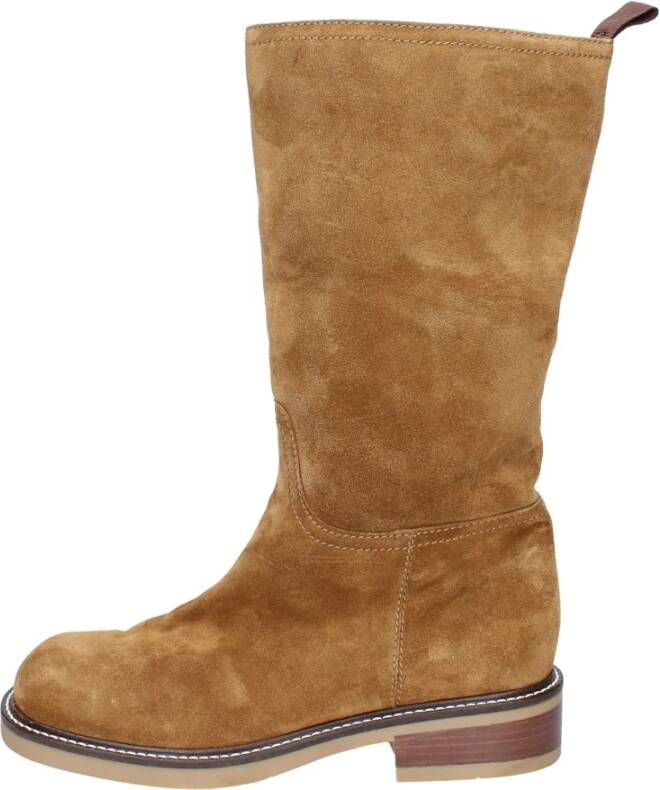 Carmens Suede Dameslaarzen Brown Dames