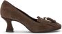 Carmens Suede Fringe Moccasin Heels voor de herfst Brown Dames - Thumbnail 1