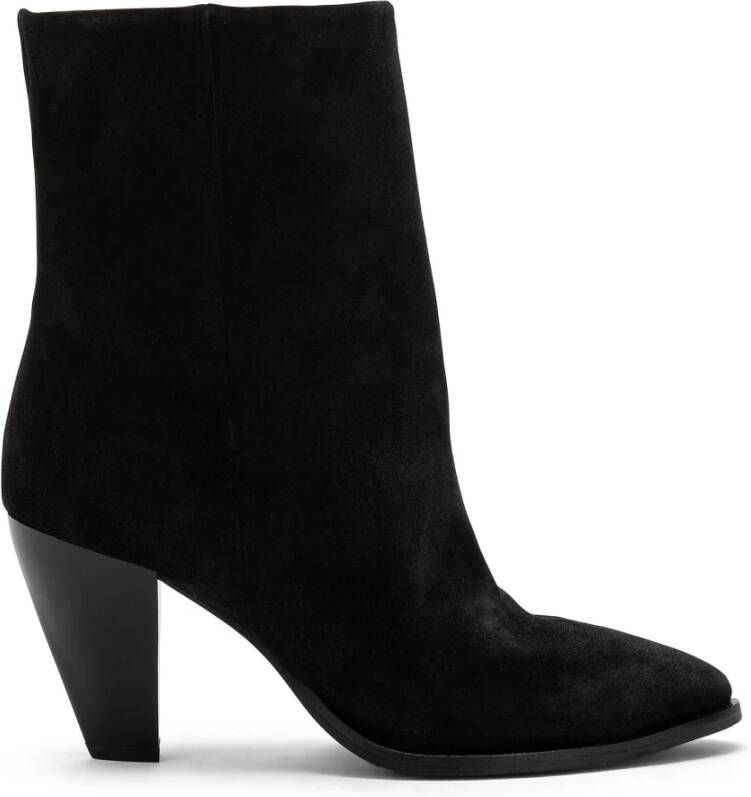 Carmens Unieke Cone Heel Enkellaarzen Black Dames