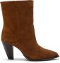 Carmens Unieke Cone Heel Enkellaarzen Brown Dames - Thumbnail 1