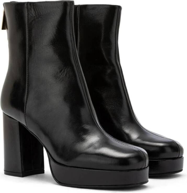 Carmens Zwarte Zip Booties Black Dames