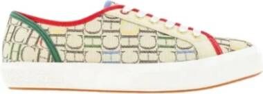 Carolina Herrera Canvas Chiribitas Platform Sneakers Beige Dames