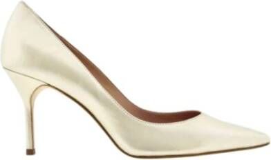 Carolina Herrera Platina Leren Pumps Gray Dames