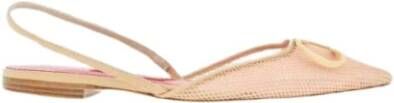 Carolina Herrera Platte Mesh Insignia Schoenen Beige Dames