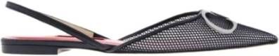 Carolina Herrera Platte Mesh Insignia Schoenen Black Dames