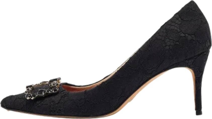 Carolina Herrera Pre-owned Lace heels Black Dames