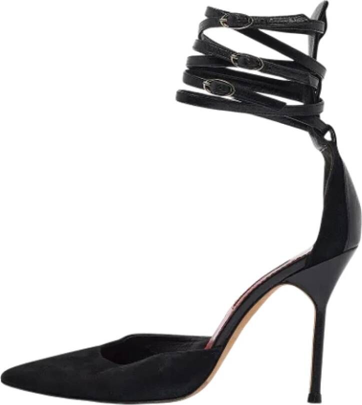 Carolina Herrera Pre-owned Leather heels Black Dames