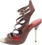 Carolina Herrera Pre-owned Leather sandals Brown Dames - Thumbnail 1