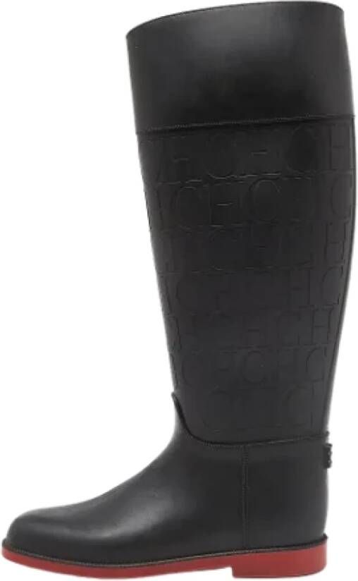 Carolina Herrera Pre-owned Rubber boots Black Dames