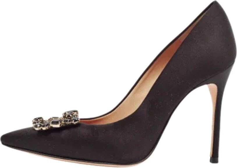 Carolina Herrera Pre-owned Satin heels Black Dames