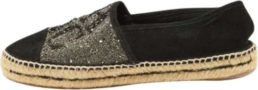 Carolina Herrera Pre-owned Suede flats Black Dames