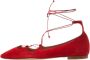 Carolina Herrera Pre-owned Suede flats Red Dames - Thumbnail 1