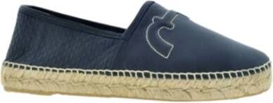 Carolina Herrera Zwarte Leren Insignia Espadrilles Black Dames