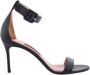 Carolina Herrera Zwarte leren sandaal met hak Black Dames - Thumbnail 1