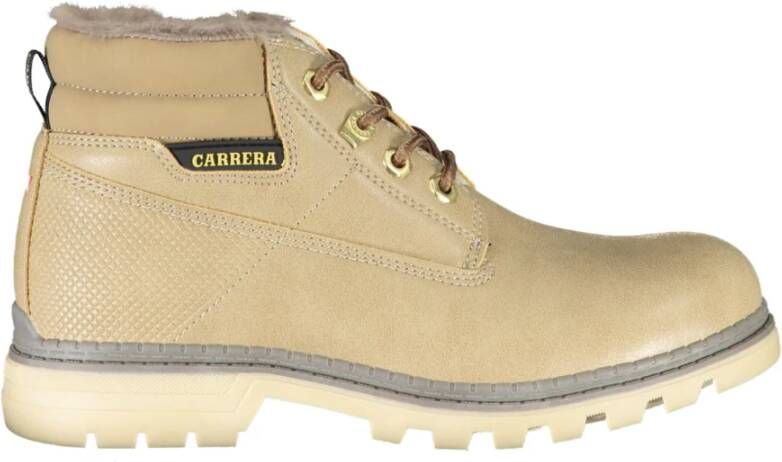 Carrera Beige Dames Veterschoen met Contrastdetails Beige Dames