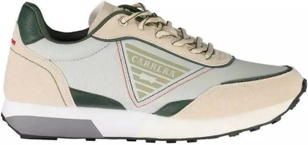 Carrera Beige Eco Lederen Sneakers met Contrastdetails Multicolor Heren