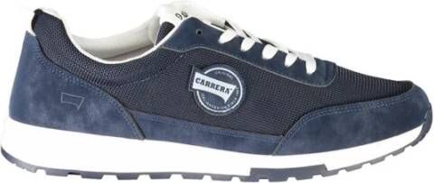 Carrera Blauwe Contrast Sneaker met Logo Blue Heren