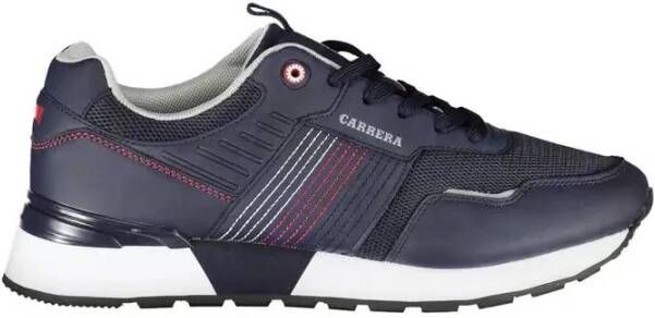 Carrera Blauwe Contrast Sneakers met Logo Blue Heren