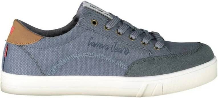 Carrera Blauwe Lace-Up Sport Sneaker Logo Detailing Blue Heren