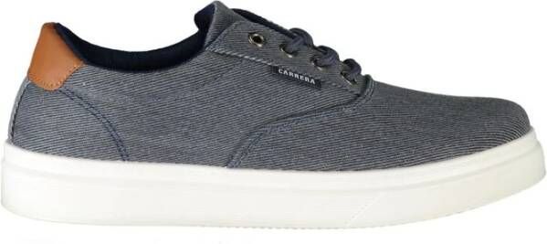 Carrera Blauwe Polyester Sneaker met Contrastdetails Blue Heren