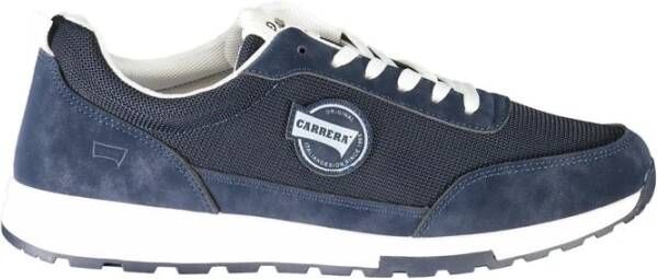 Carrera Blauwe Polyester Sneaker met Contrastdetails Blue Heren