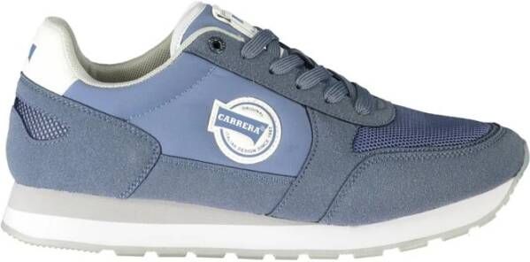 Carrera Blauwe Polyester Sneaker met Contrastdetails Blue Heren