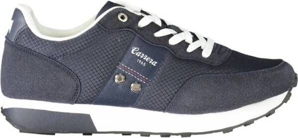 Carrera Blauwe Polyester Sneaker met Contrastdetails Blue Heren