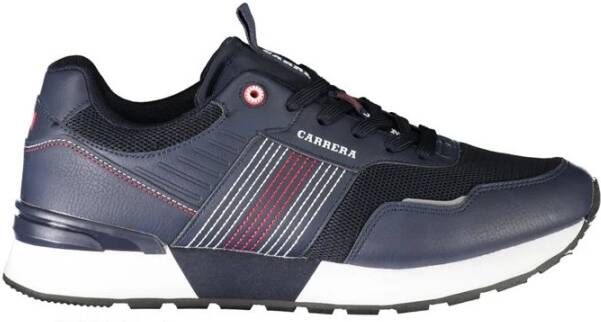 Carrera Blauwe Polyester Sneaker met Contrastdetails Blue Heren