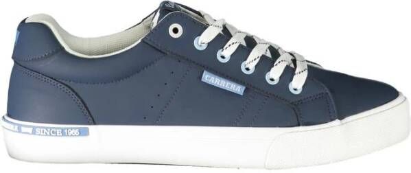 Carrera Blauwe Polyester Sneaker met Contrastdetails Blue Heren