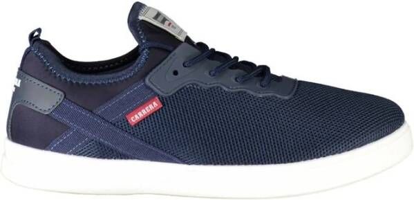 Carrera Blauwe Polyester Sneaker met Contrastdetails Blue Heren