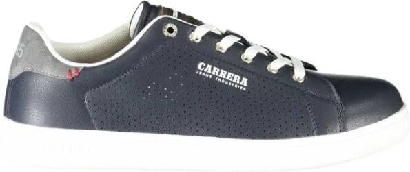 Carrera Blauwe Polyester Sneaker met Contrastdetails Blue Heren