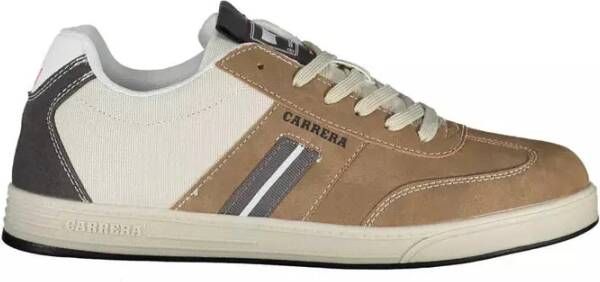 Carrera Bruine Polyester Sneaker met Veters en Logo Brown Heren