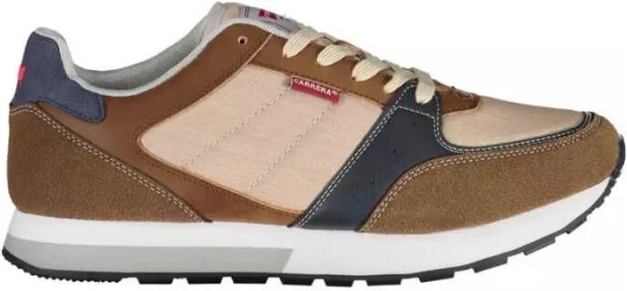 Carrera Bruine Polyester Sneaker met Veters en Logo Multicolor Heren