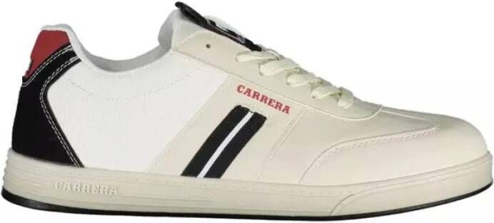 Carrera Eenvoudige witte sneakers met gedurfde accenten Beige Heren