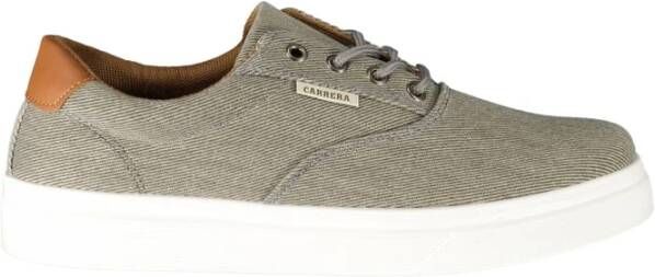 Carrera Grijze Polyester Sneaker met Veters Contrastdetails Logo Gray Heren