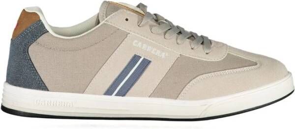 Carrera Grijze Polyester Sneaker met Veters Contrastdetails Logo Gray Heren