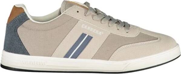 Carrera Grijze Polyester Sneaker met Veters Contrastdetails Logo Gray Heren