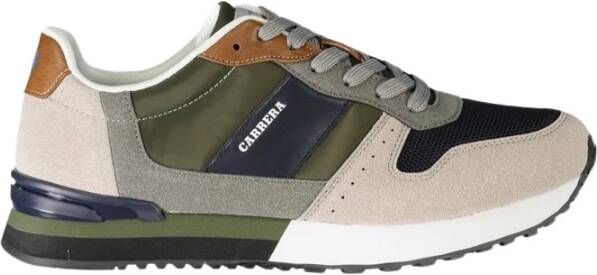 Carrera Groene Polyester Sneaker met Contrastdetails Multicolor Heren