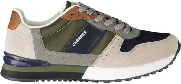 Carrera Groene Polyester Sneaker met Contrastdetails Multicolor Heren