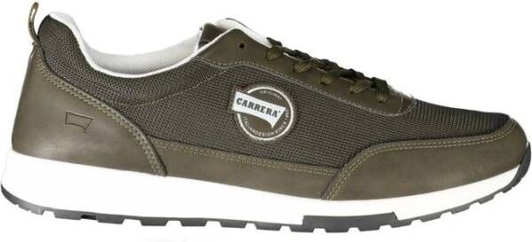 Carrera Groene Polyester Sneaker met Details Green Heren