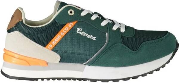 Carrera Groene Polyester Sneaker met Veters Green Heren